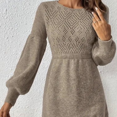 Robe Beige en maille M