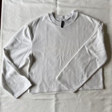 Maglione in maglia bianco