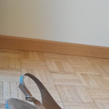 Kork Plateau Schuhe Beige
