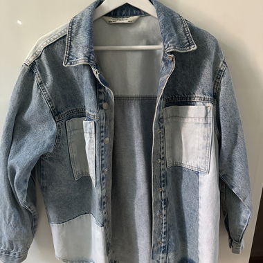 Patchwork denim jacket