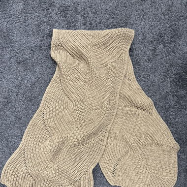 Rabens Strick Schal, beige, Wolle Alpaka Mix, 