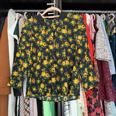 Claudie-Pierlot-Bluse mit Blumenmuster