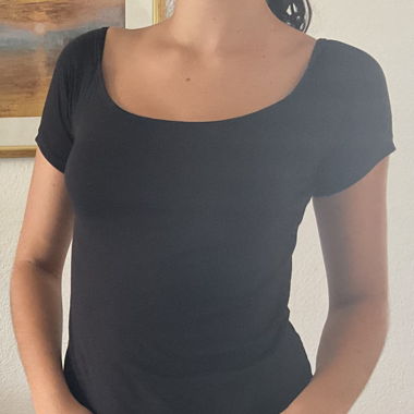 Black (off shoulder) mini dress 