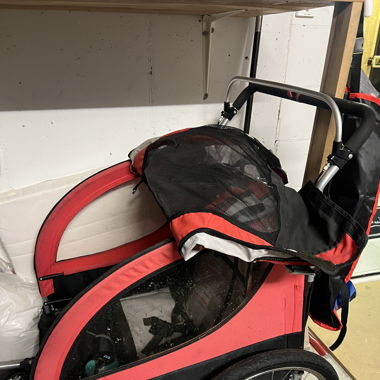 Fahrrad Anhänger für zwei Kinder