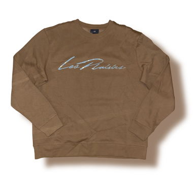 Felpa beige stampata "Les Plaisirs"