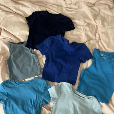 blue tops (7.-/each)