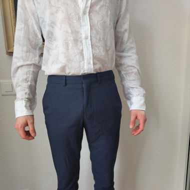 Anzugshose blau