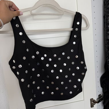 Black Stud Top