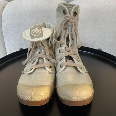Bottes Palladium beige