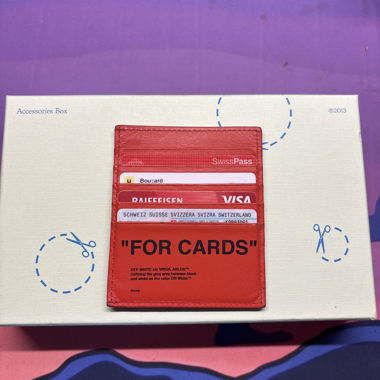 Porta carte off white “for card”