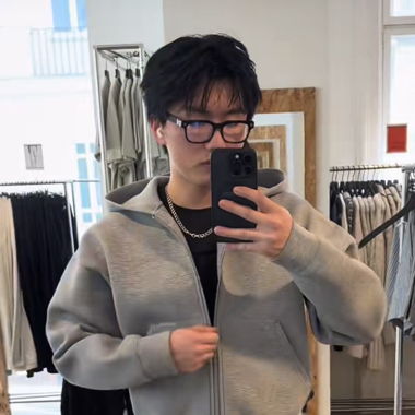 Scuba grey zip hoodie