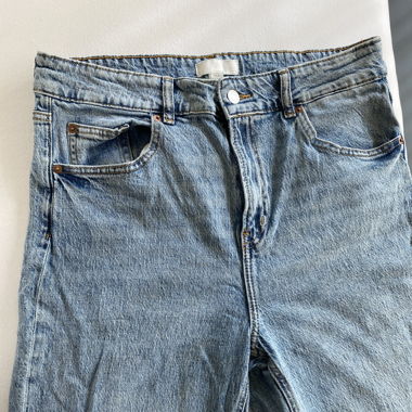 High Waist Straight Leg Jeans