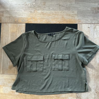 Tally Weijl khaki short-sleeve top XL