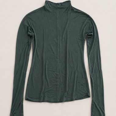 Dark Green Long-Sleeve Top