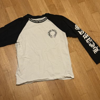 T-shirt manches longues noir/blanc