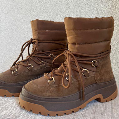 ZARA Winter-Boots braun Grösse 36