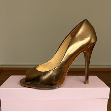 Open toe Pumps - Gold