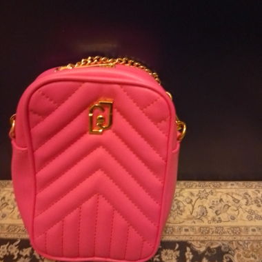 Sac bandouliere matelasse rose