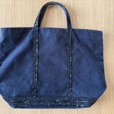 Vanessa Bruno Le Cabas tote nero con paillettes