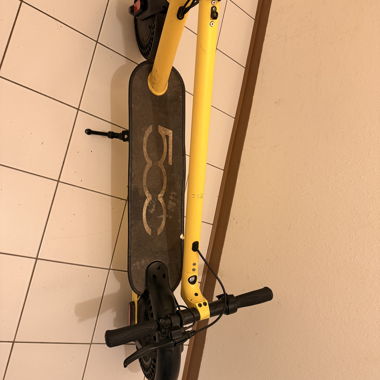 Yellow Fiat 500 Electric Scooter