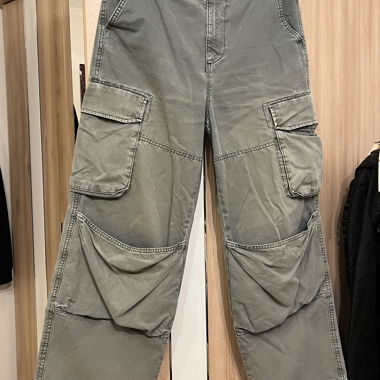 Pantalon cargo vert baggy