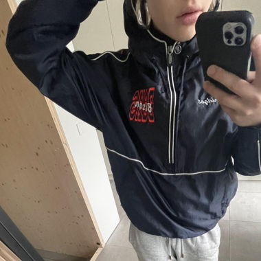 dark blue vintage rain/wind jacket