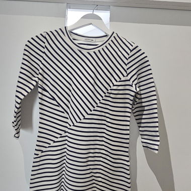 Abito bodycon a righe