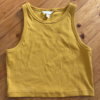 Gelbes H&M Crop-Top