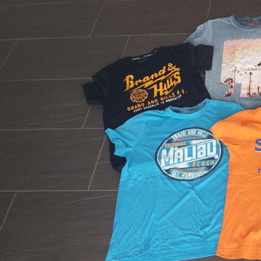 6 Hawaii Surf T-Shirts, Jeansware, Grösse "S"