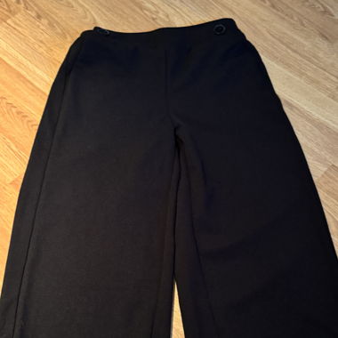 Schwarze Stoffhose