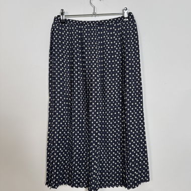 Pleated Skirt with Dots