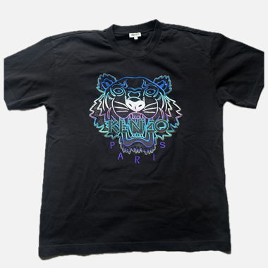 Kenzo T‑shirt nero ricamato