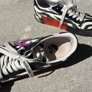 Off-White Zebra Print Sneakers