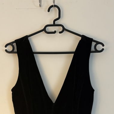 Short Black Velvet Dress