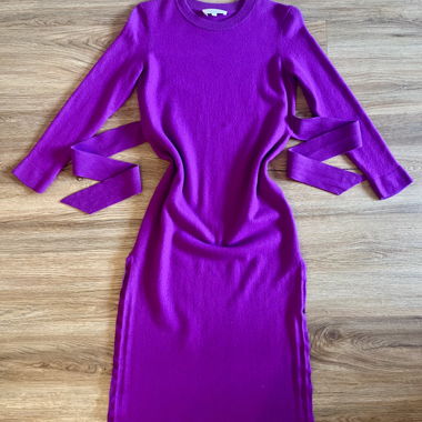 Abito in maglia La Maille Sézane in viola