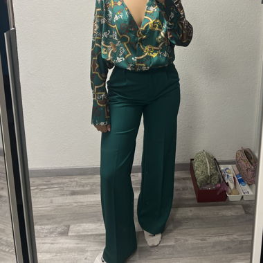 Pantaloni da blazer verdi 