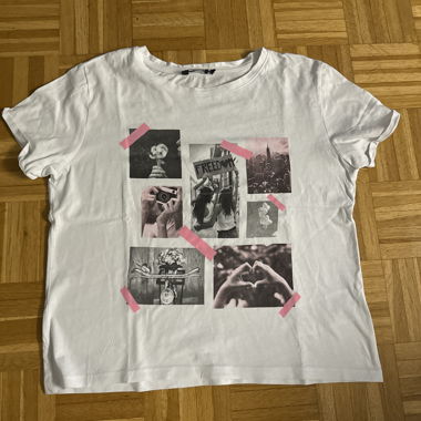 T-shirt grafica bianca