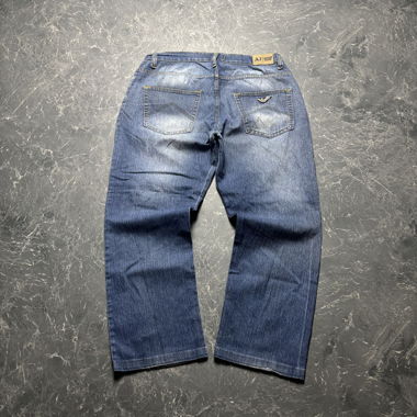 Vintage Armani Straight Baggy Jeans (XL)