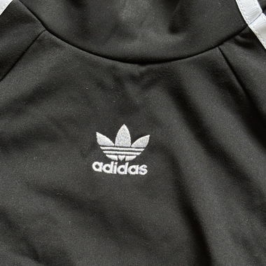 black adidas croptop