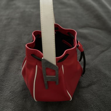 Sac bourse Diesel rouge/blanc