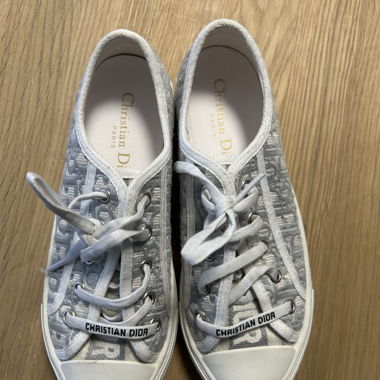 Sneaker Christian Dior in tela grigia