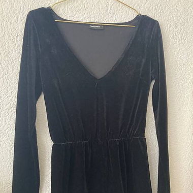 Samt Jumpsuit kurz