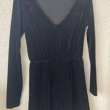 Samt Jumpsuit kurz