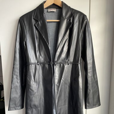 Morgan Schwarze Kunstlederjacke