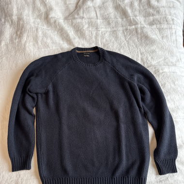 Pull coton bleu Massimo Dutti