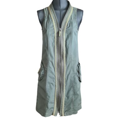 Zip-Up Dress Desigual with Embroidery and Pockets