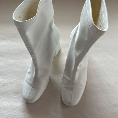 Bottines blanches à chevilles