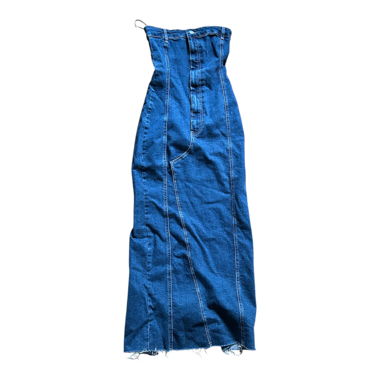 Abito tubino maxi in jeans