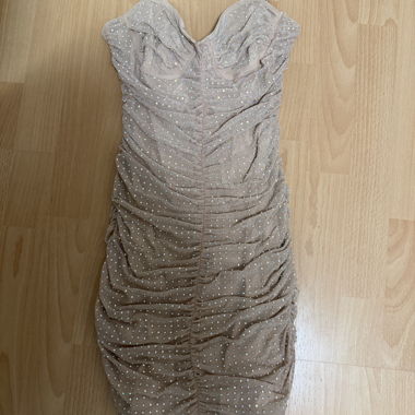 Bershka Kleid beige M