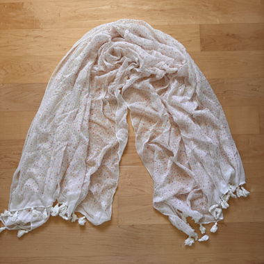 Lightweight patterned scarf